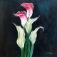 Peace Lily Canvas Painting by Artist Snehaprava Maharana